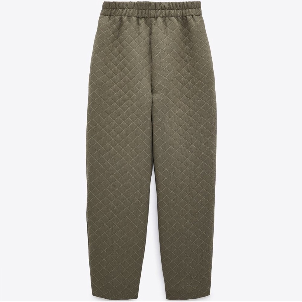 Zara quilted slouchy pants